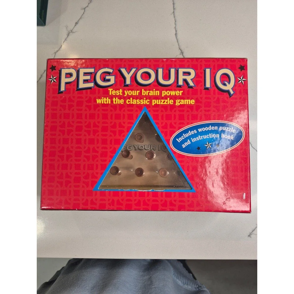 Peg Your IQ Classic Brain Power Puzzle Game New in Box‎ Sterling Innovation